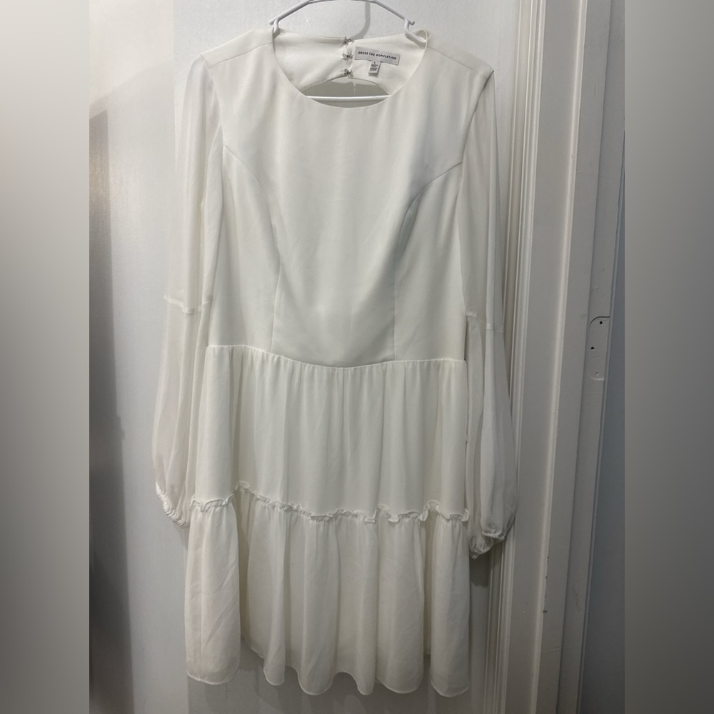 Elegant White Women's Dress